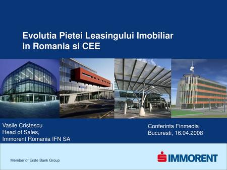 Evolutia Pietei Leasingului Imobiliar in Romania si CEE