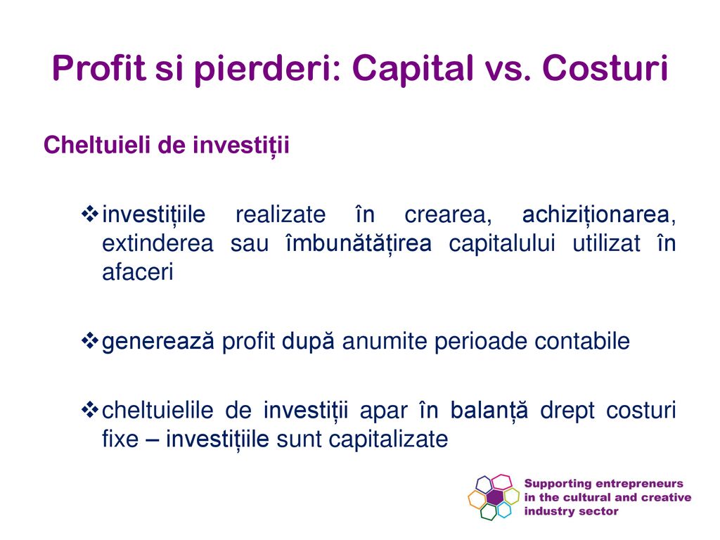 Profit si pierderi: Capital vs. Costuri