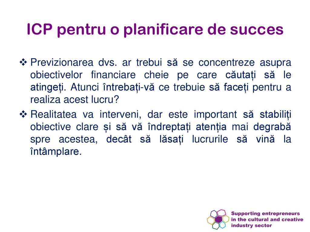 ICP pentru o planificare de succes