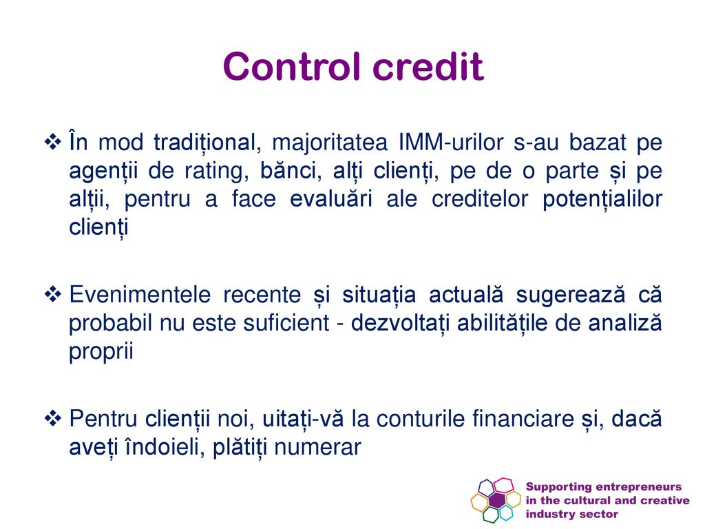 Control credit