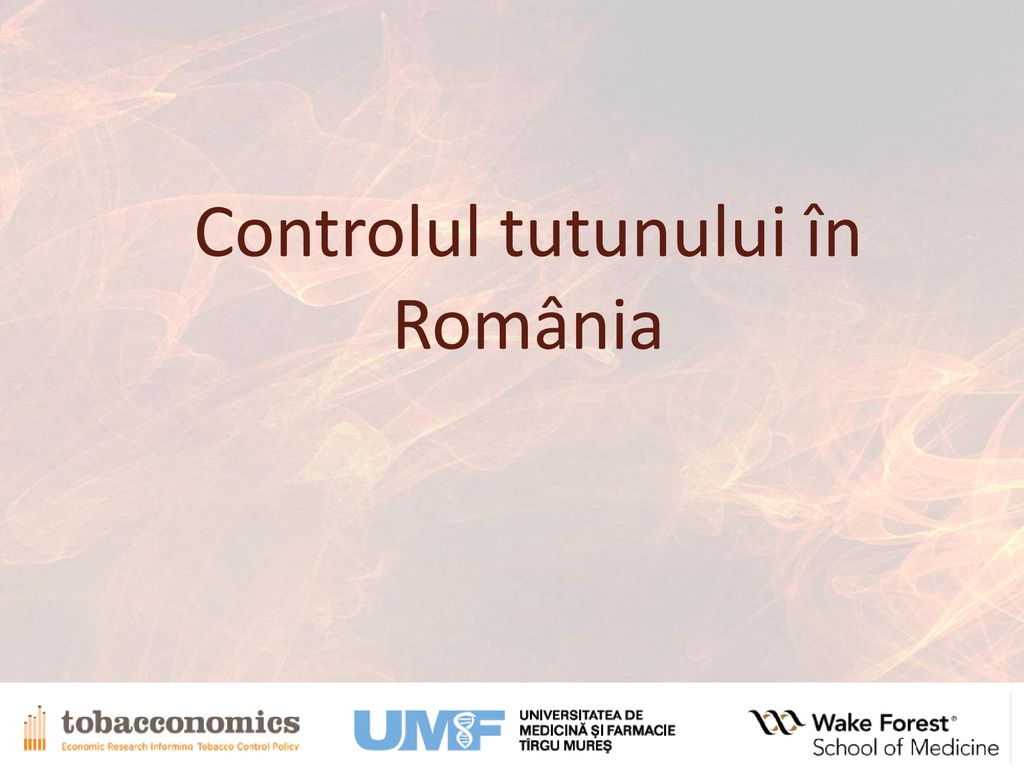 Controlul tutunului în România