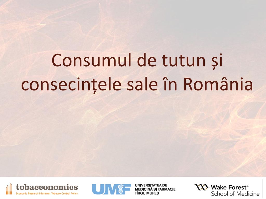 Consumul de tutun și consecințele sale în România