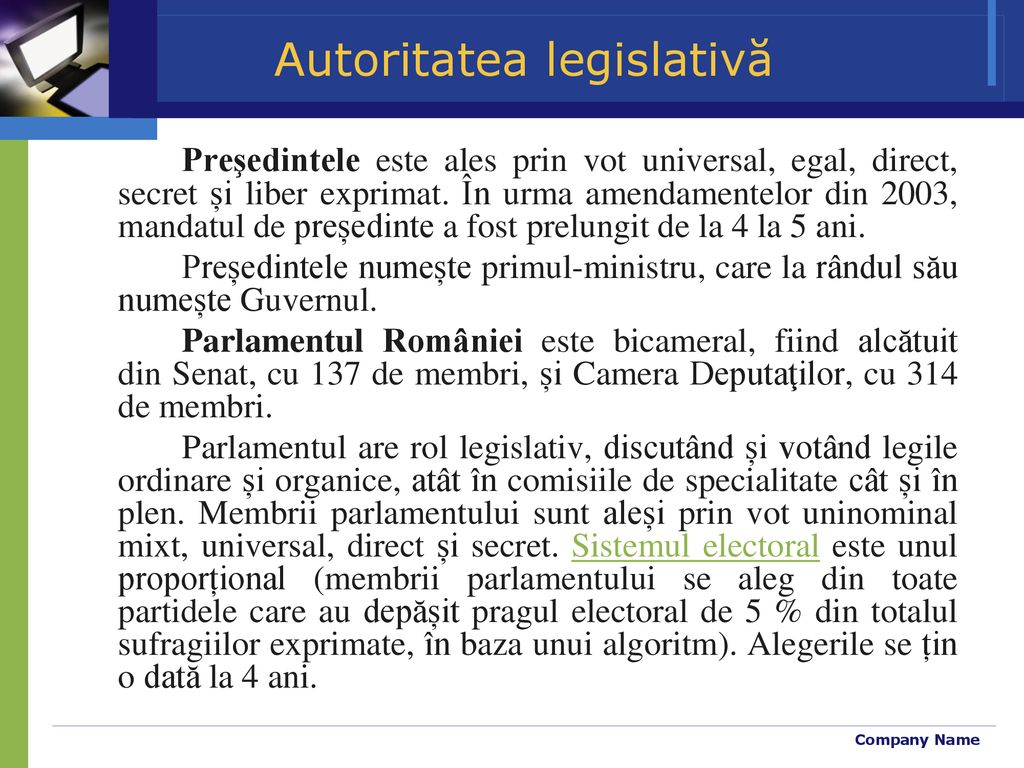 Autoritatea legislativă