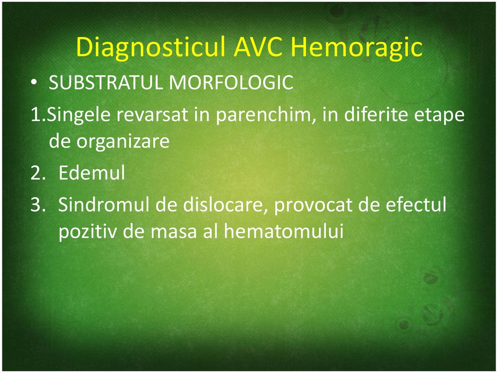 Diagnosticul AVC Hemoragic