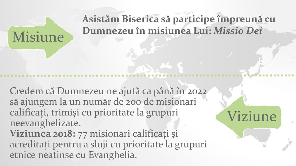 Asistăm Biserica să participe împreună cu Dumnezeu în misiunea Lui: Missio Dei