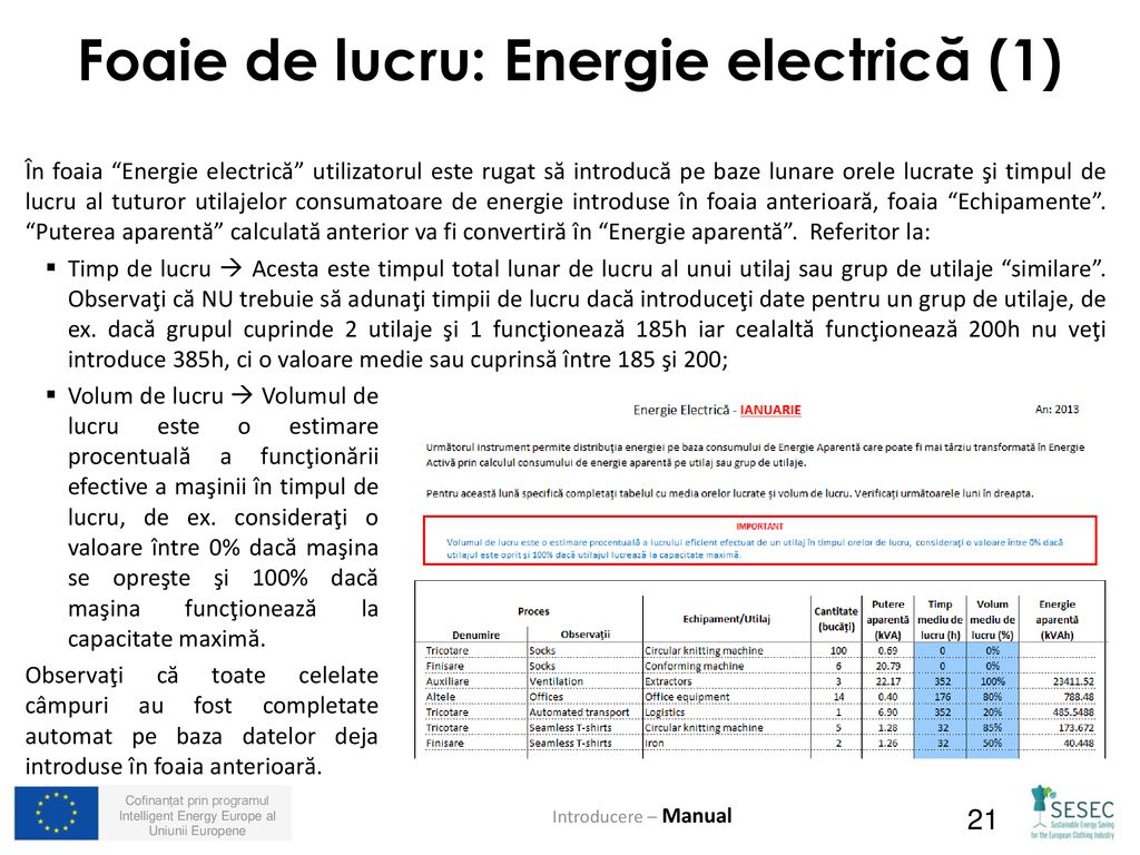 Foaie de lucru: Energie electrică (1)