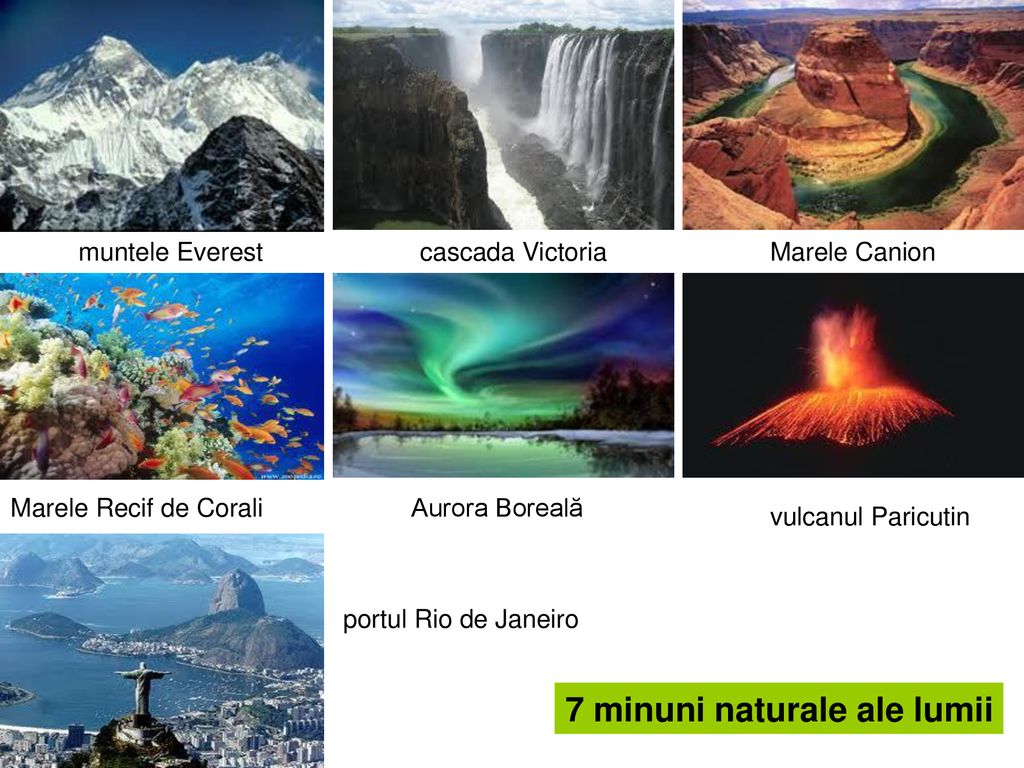 7 minuni naturale ale lumii