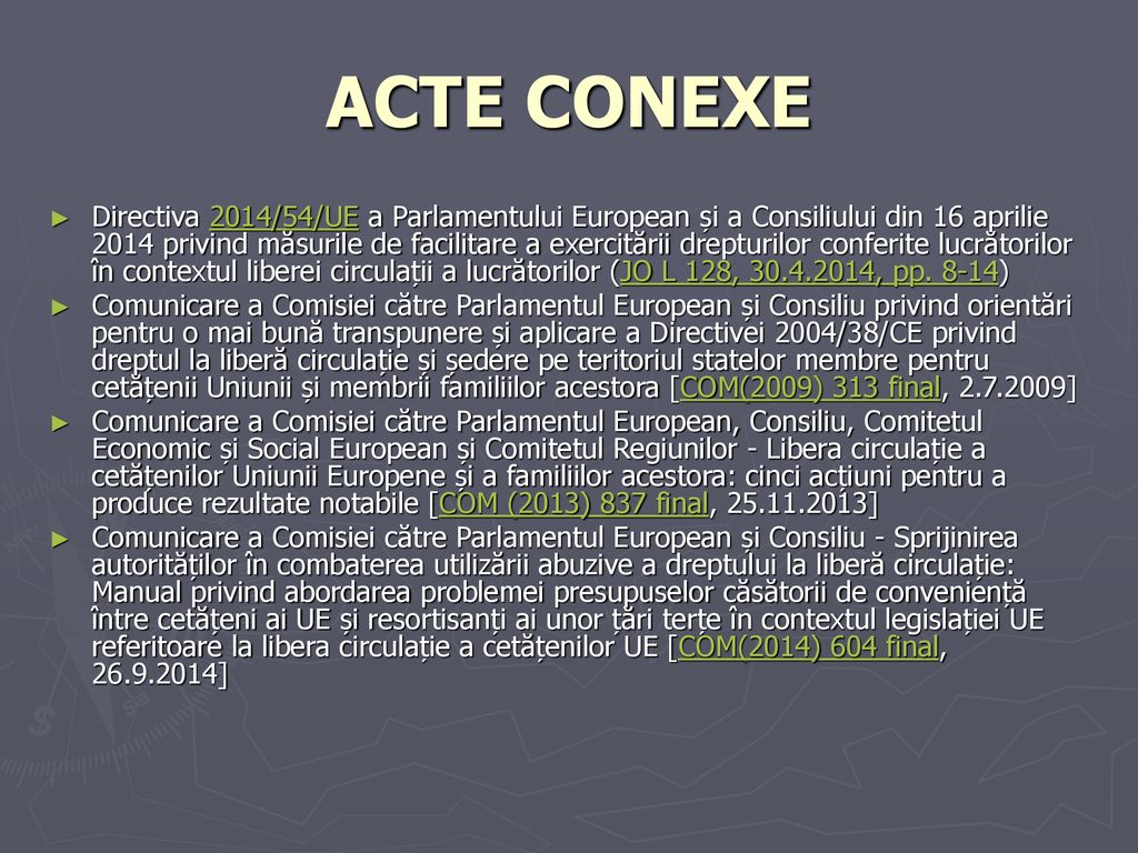 ACTE CONEXE