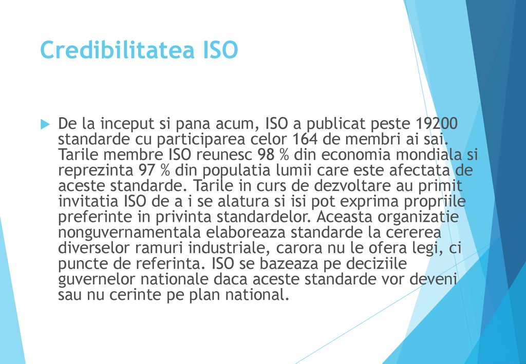 Credibilitatea ISO