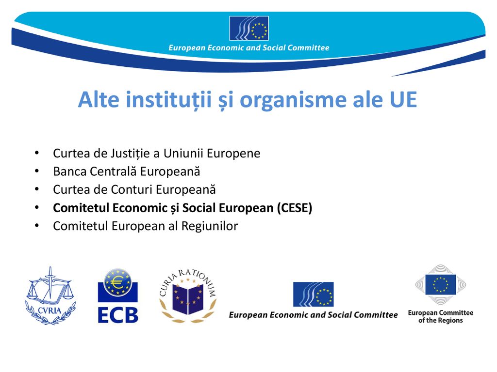 Alte instituții și organisme ale UE