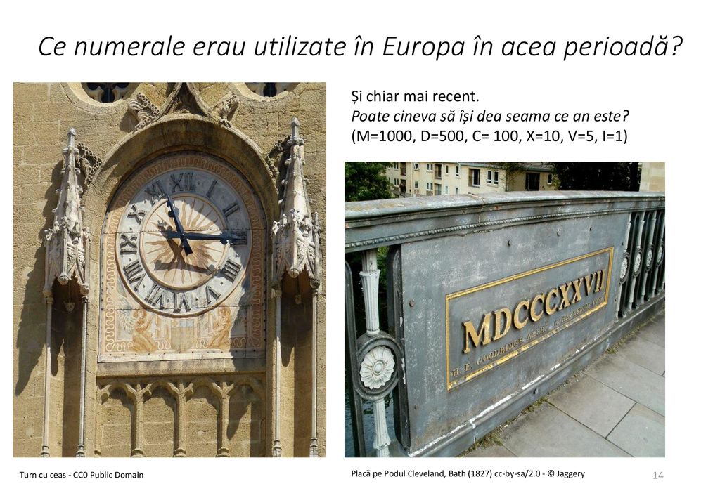 Ce numerale erau utilizate în Europa în acea perioadă
