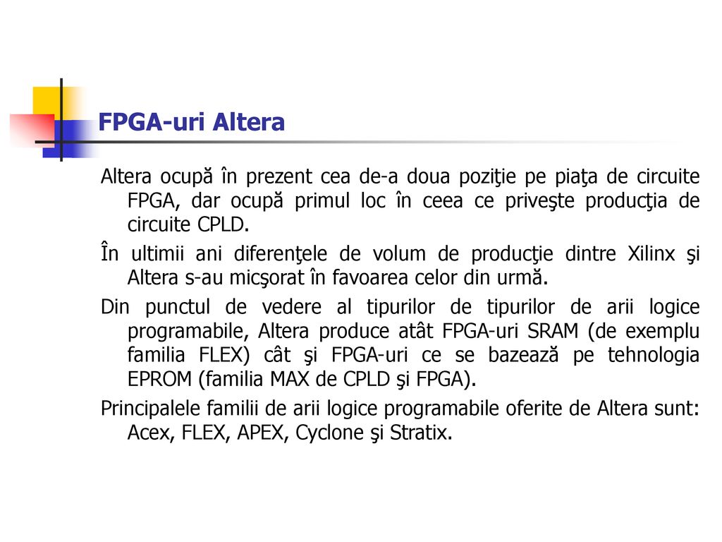 FPGA-uri Altera