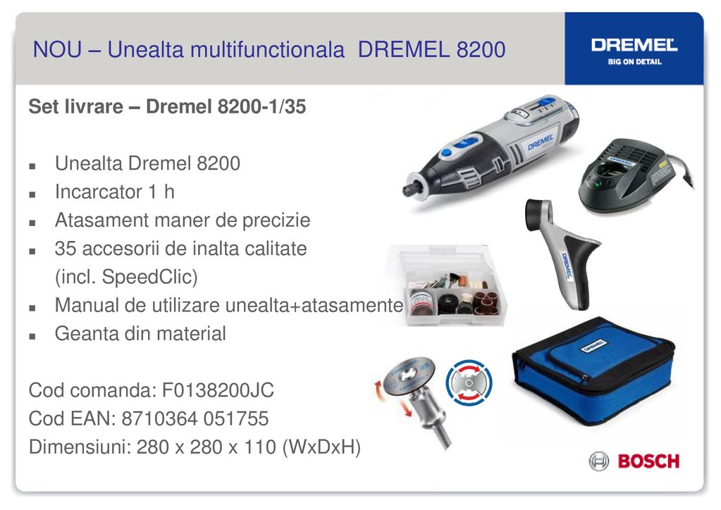 NOU – Unealta multifunctionala DREMEL 8200