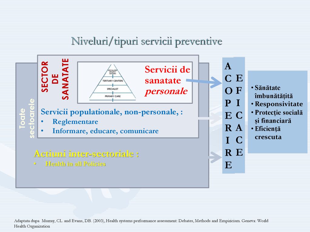 Niveluri/tipuri servicii preventive