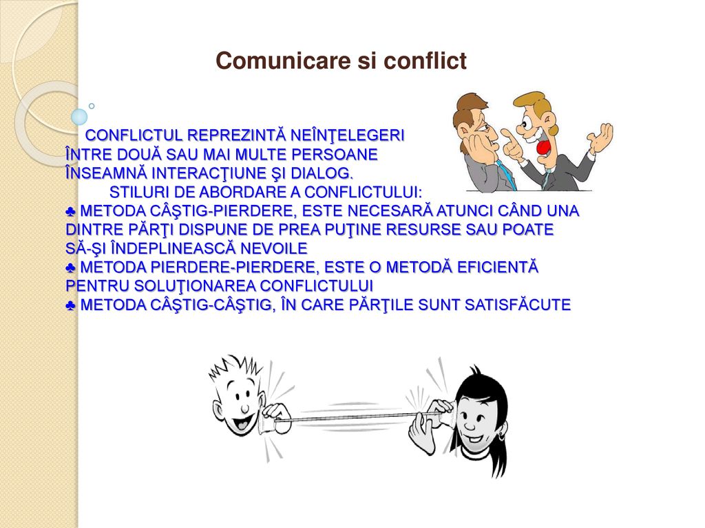Comunicare si conflict