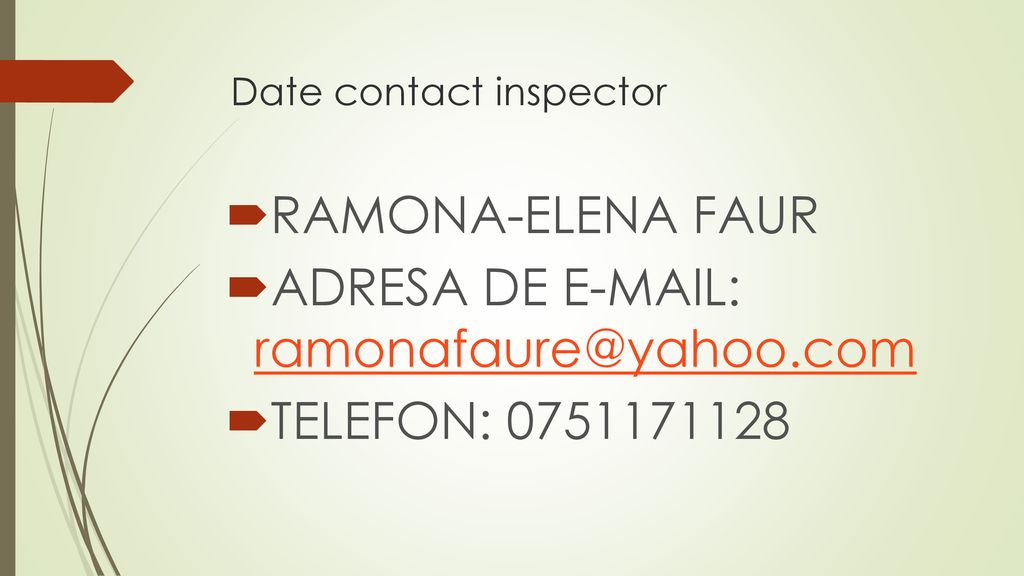 Date contact inspector