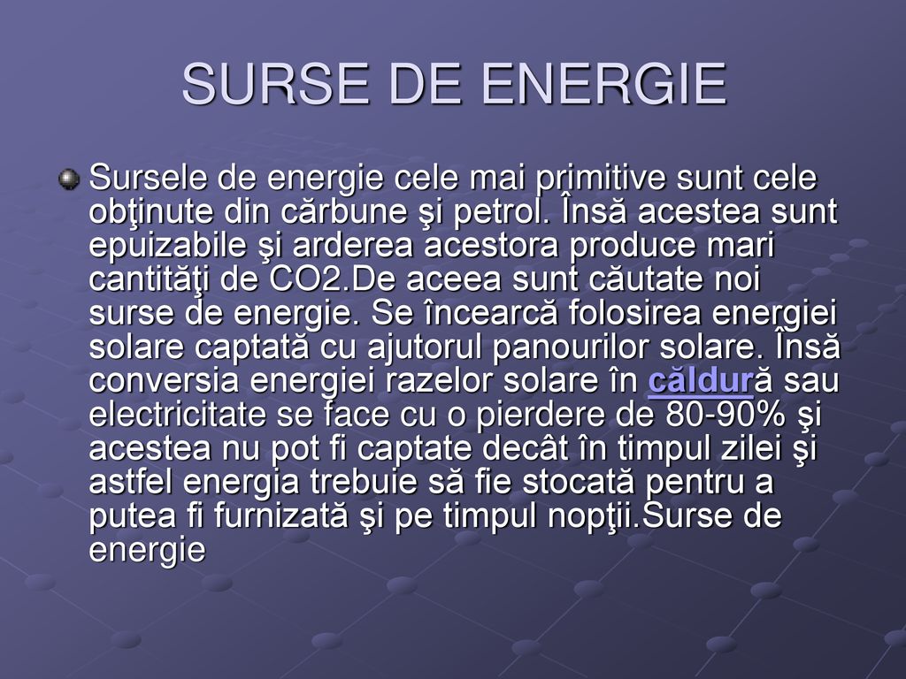SURSE DE ENERGIE
