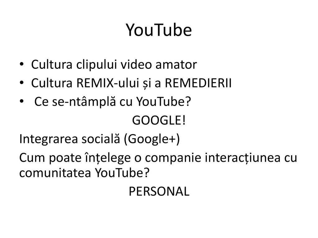 YouTube Cultura clipului video amator
