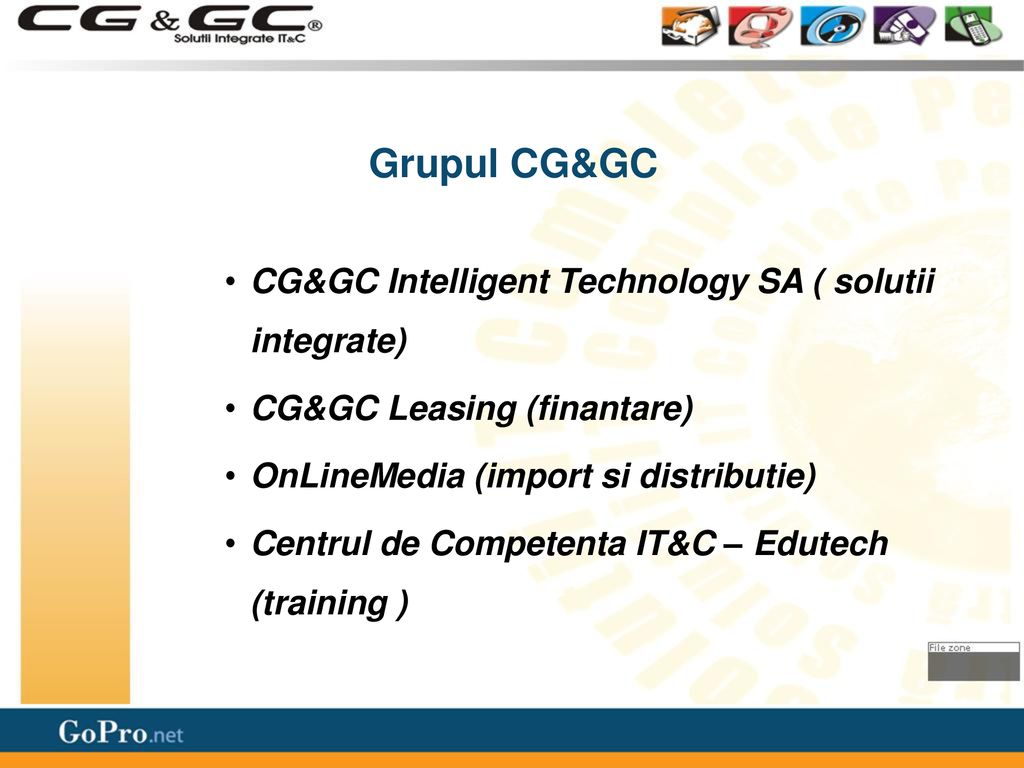 Grupul CG&GC CG&GC Intelligent Technology SA ( solutii integrate)