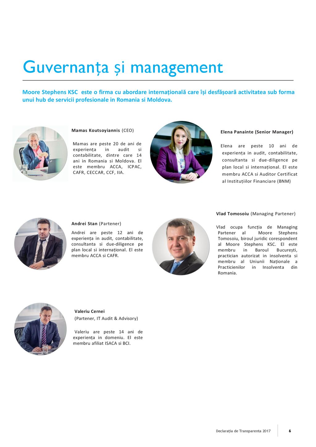 Guvernanța și management
