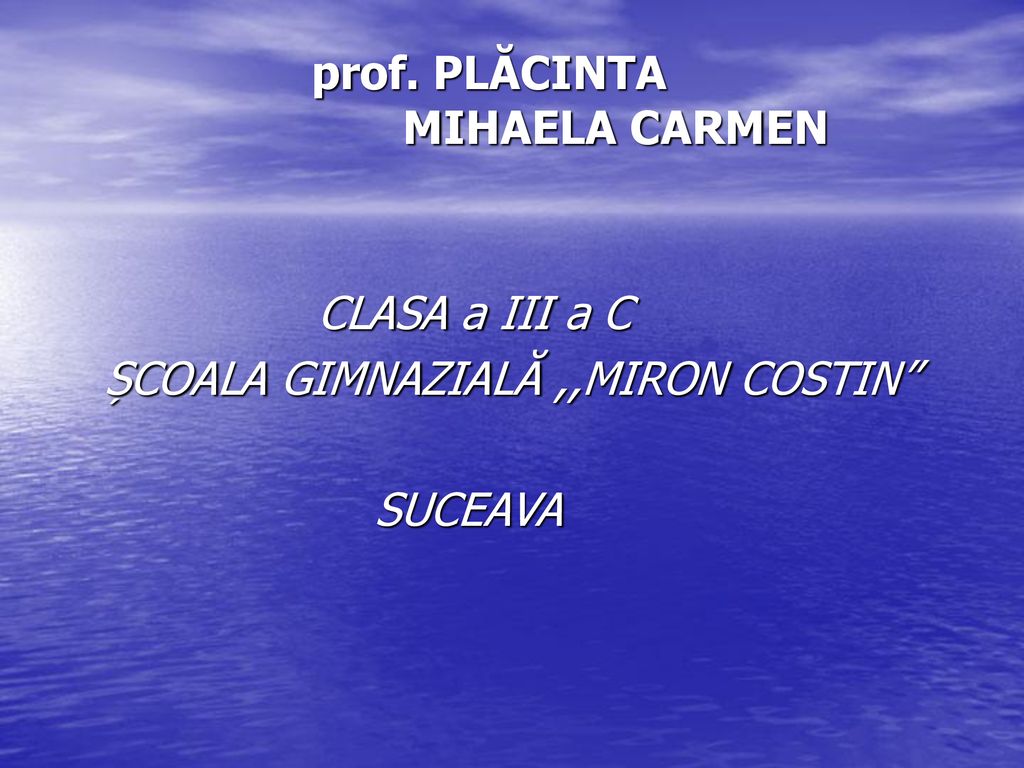 prof. PLĂCINTA MIHAELA CARMEN