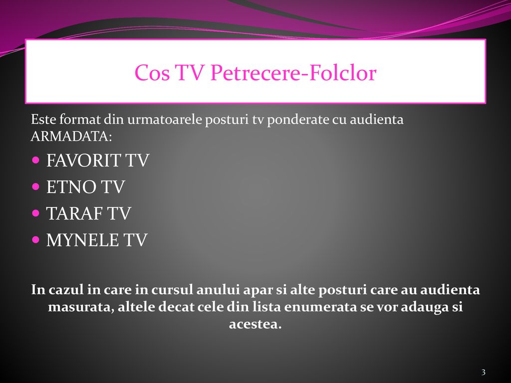 Cos TV Petrecere-Folclor