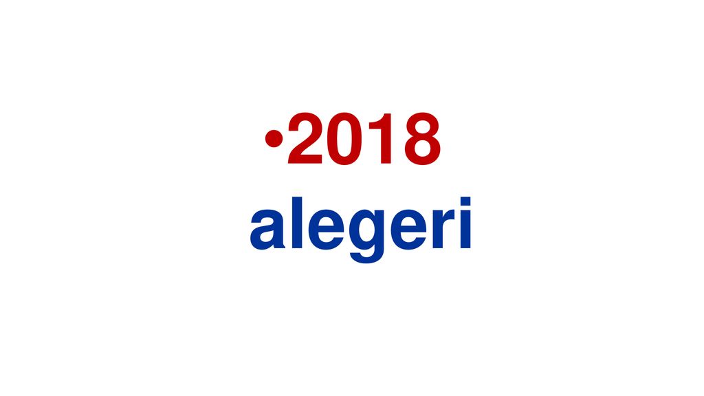 2018 alegeri