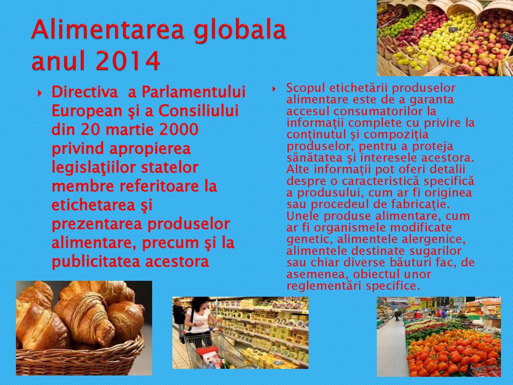 Alimentarea globala anul 2014