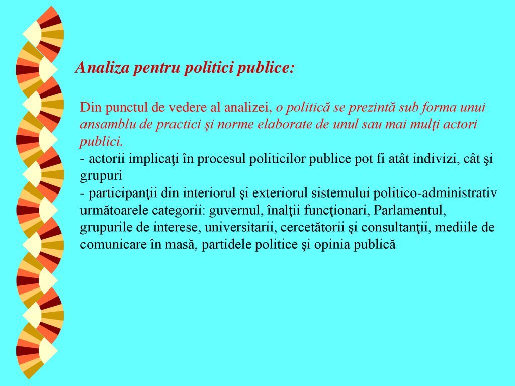 Analiza pentru politici publice: