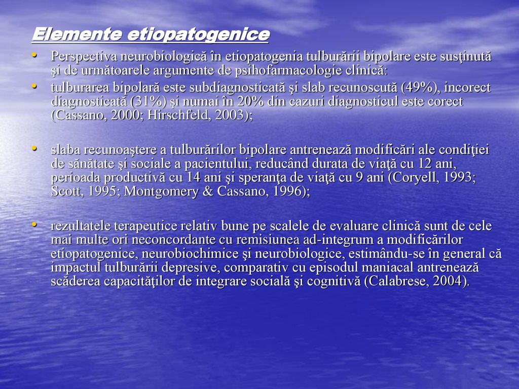 Elemente etiopatogenice