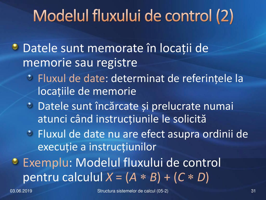 Modelul fluxului de control (2)