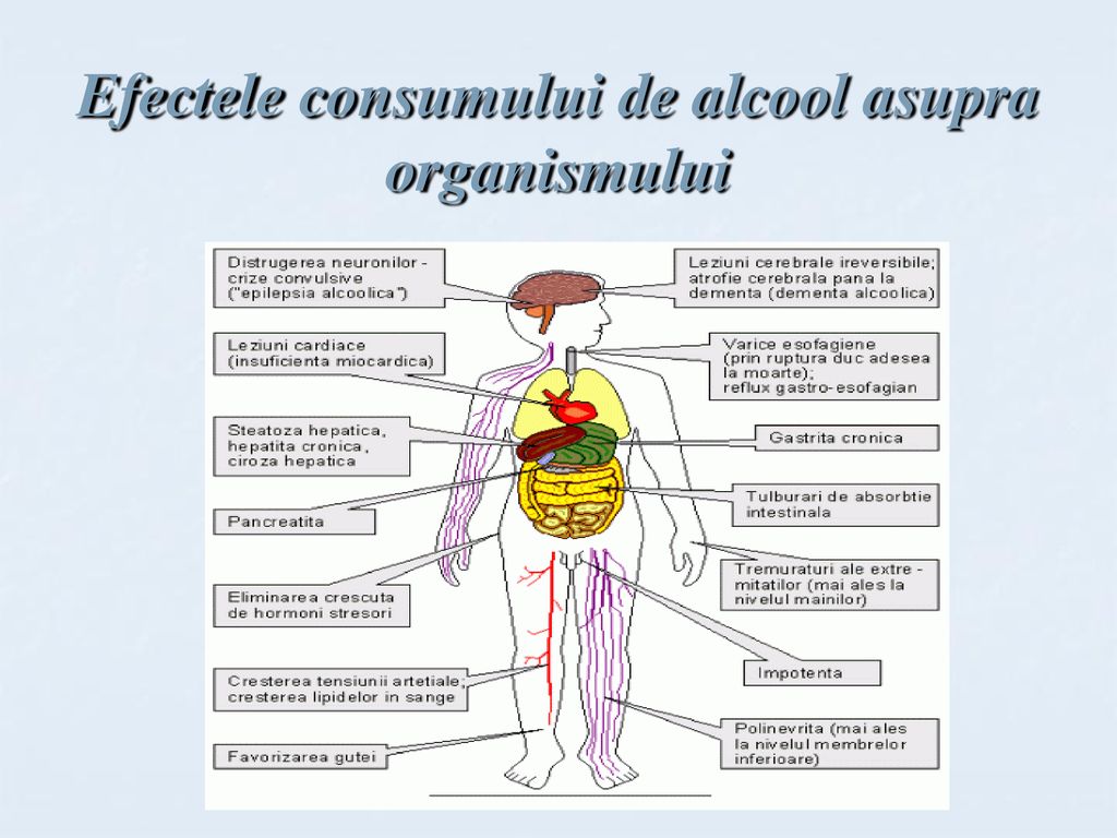 Efectele consumului de alcool asupra organismului