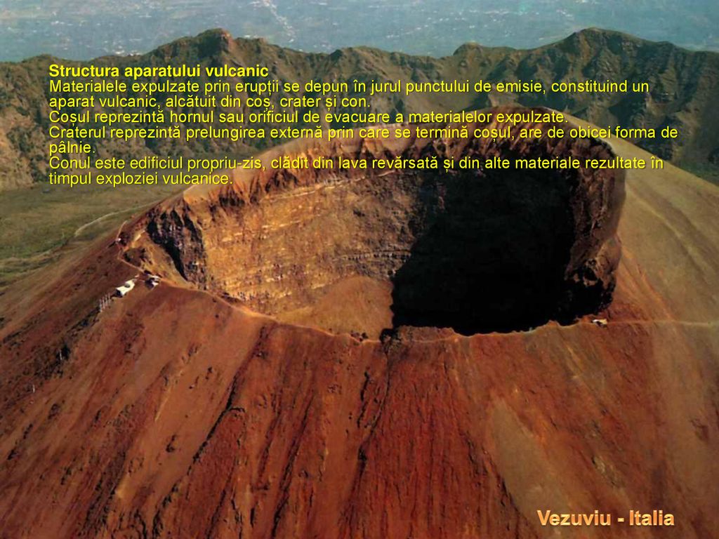 Vezuviu - Italia Structura aparatului vulcanic