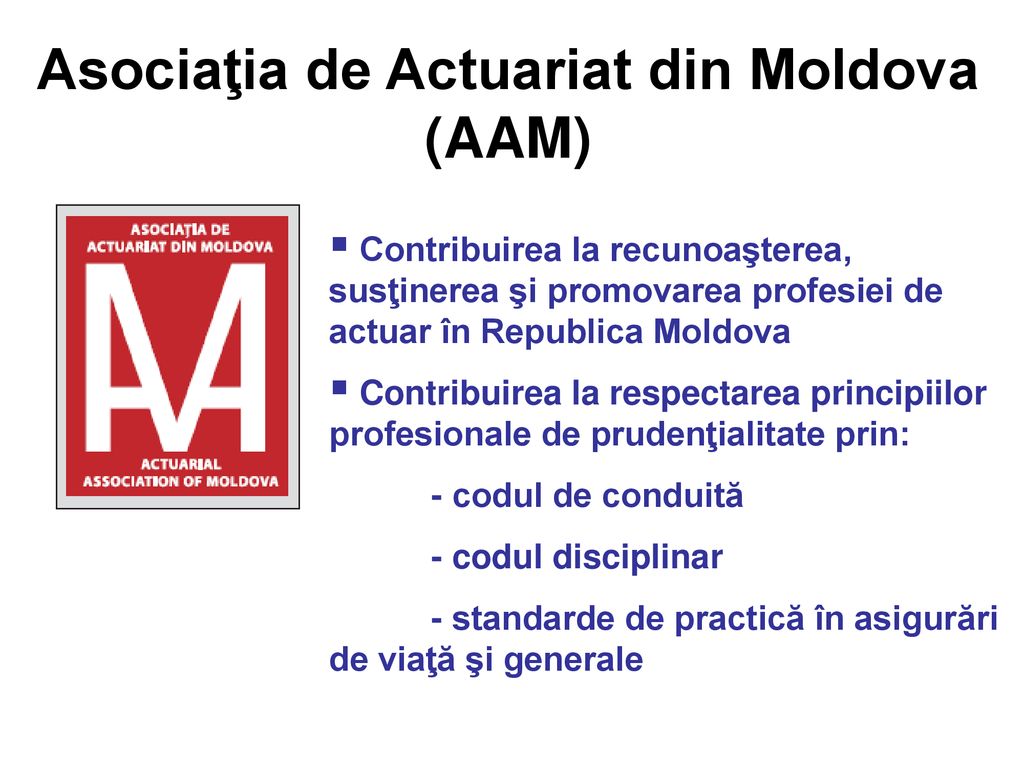 Asociaţia de Actuariat din Moldova (AAM)