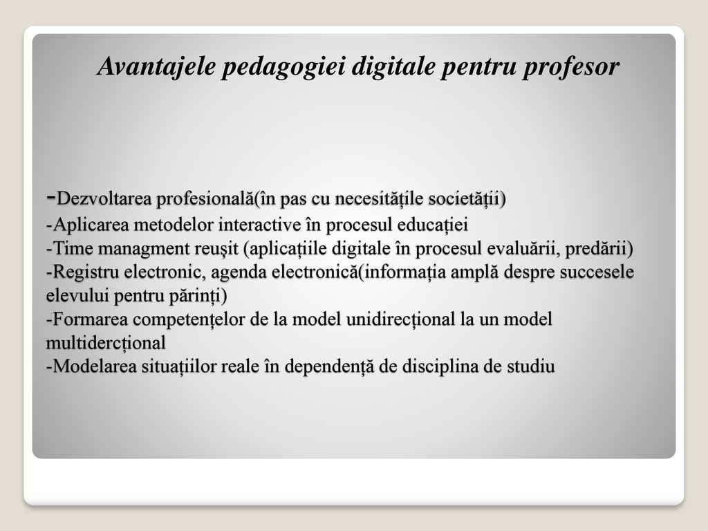 Avantajele pedagogiei digitale pentru profesor