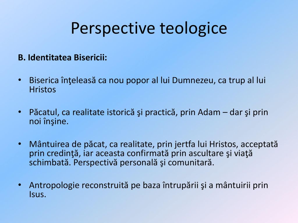 Perspective teologice