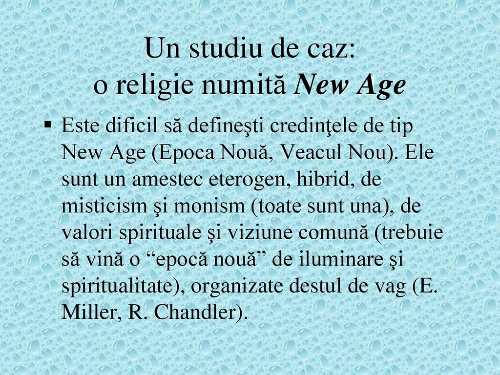 Un studiu de caz: o religie numită New Age