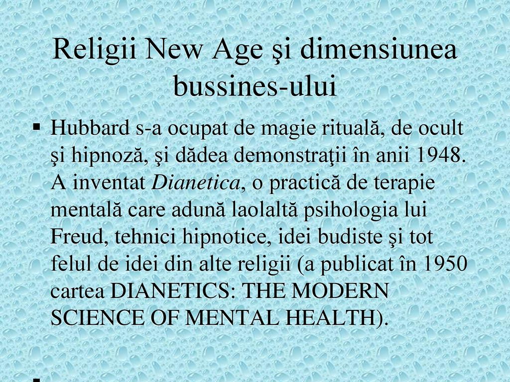 Religii New Age şi dimensiunea bussines-ului