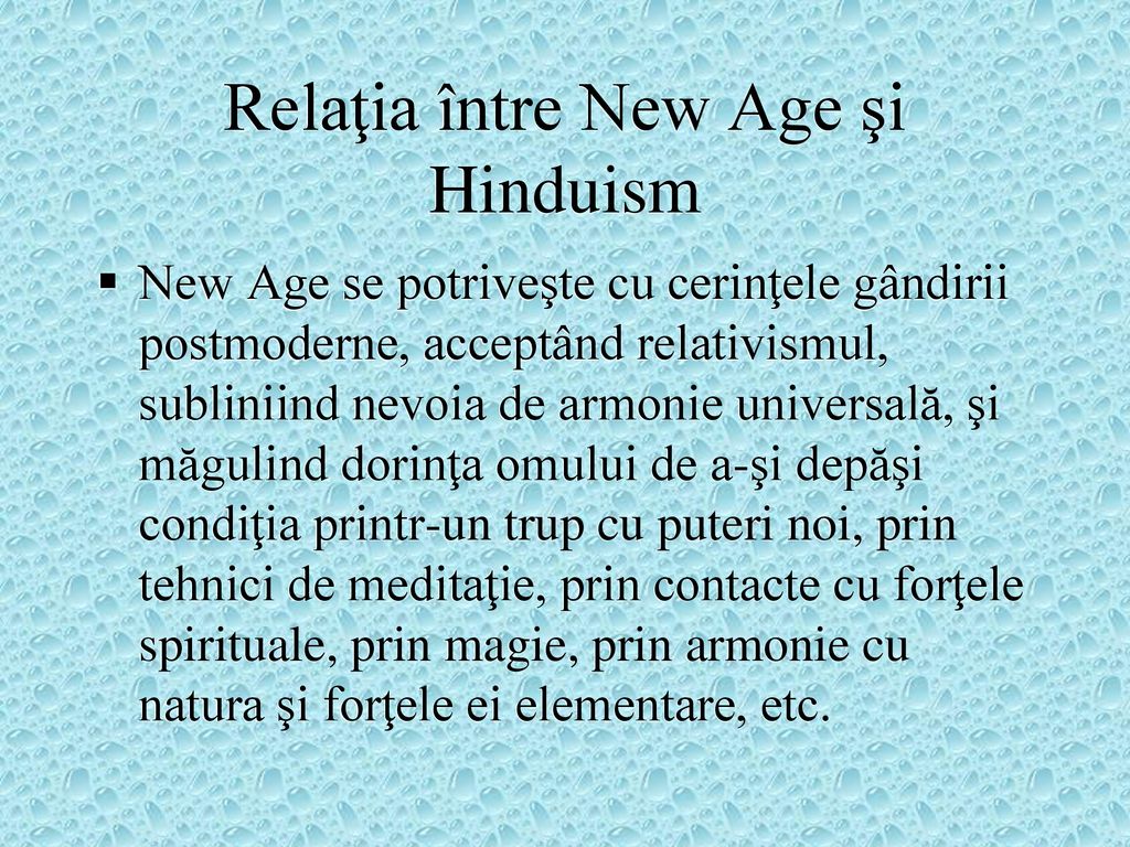 Relaţia între New Age şi Hinduism