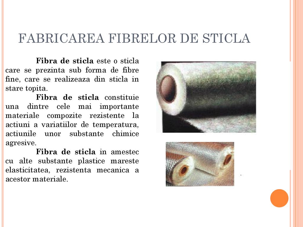 FABRICAREA FIBRELOR DE STICLA