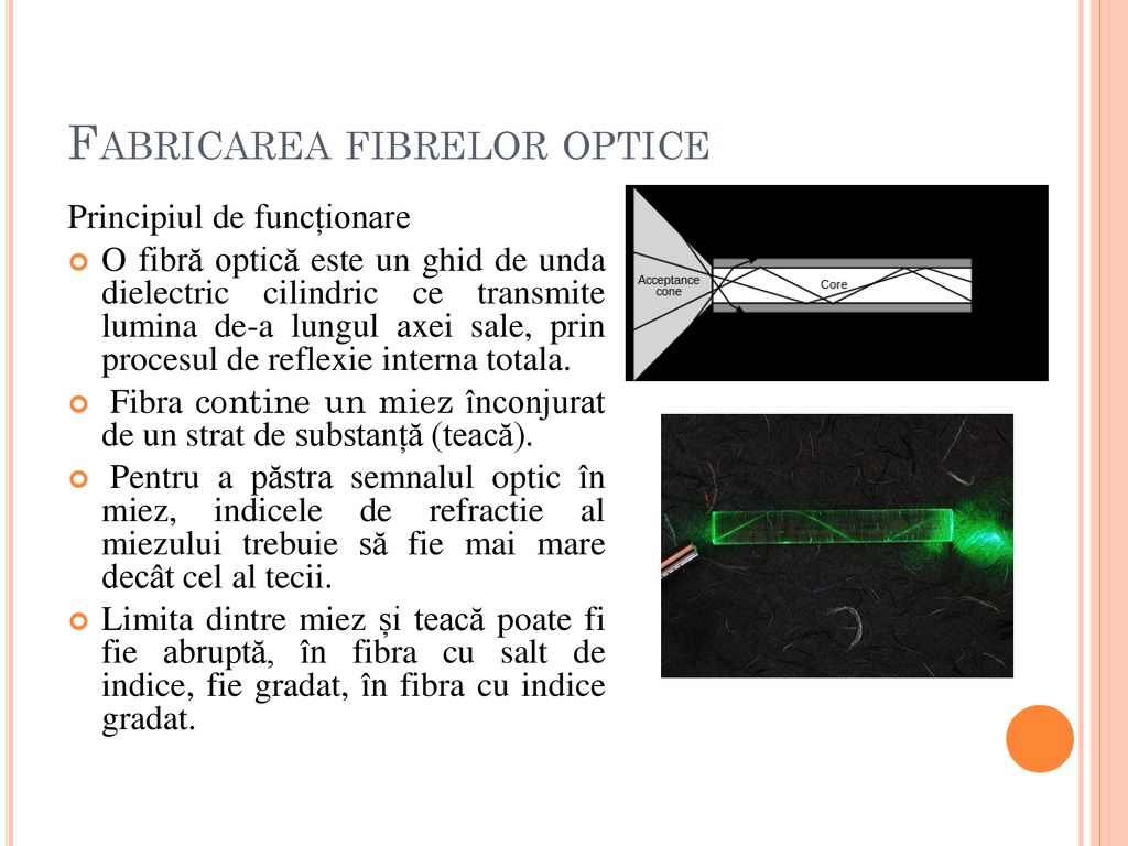 Fabricarea fibrelor optice
