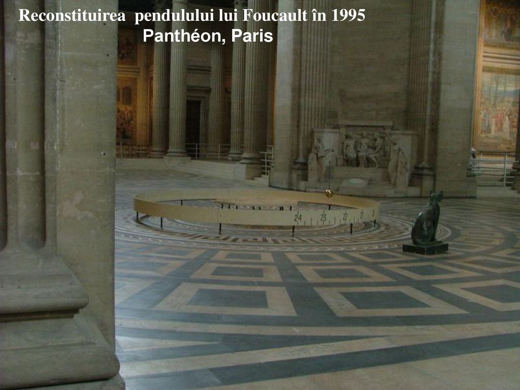 Reconstituirea pendulului lui Foucault în 1995