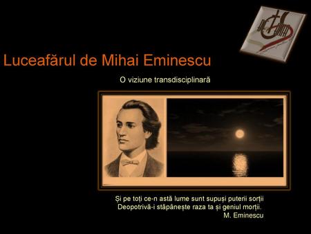 Luceafărul de Mihai Eminescu