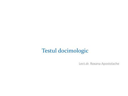 Lect.dr. Roxana Apostolache