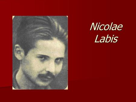 Nicolae Labis.