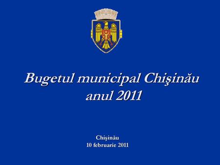 Bugetul municipal Chişinău anul 2011