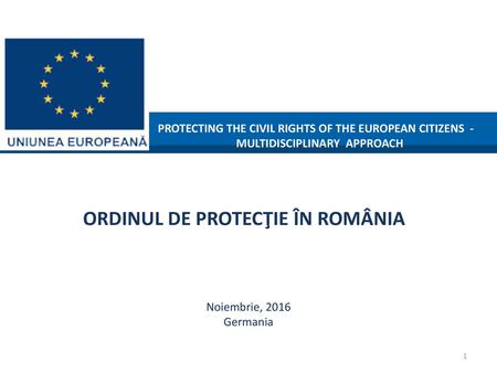 ORDINUL DE PROTECŢIE ÎN ROMÂNIA
