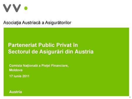 Parteneriat Public Privat în Sectorul de Asigurări din Austria