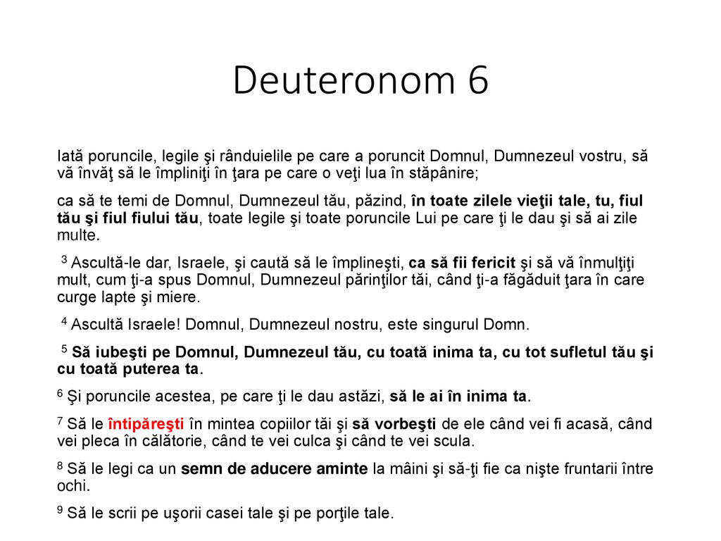 Deuteronom 6