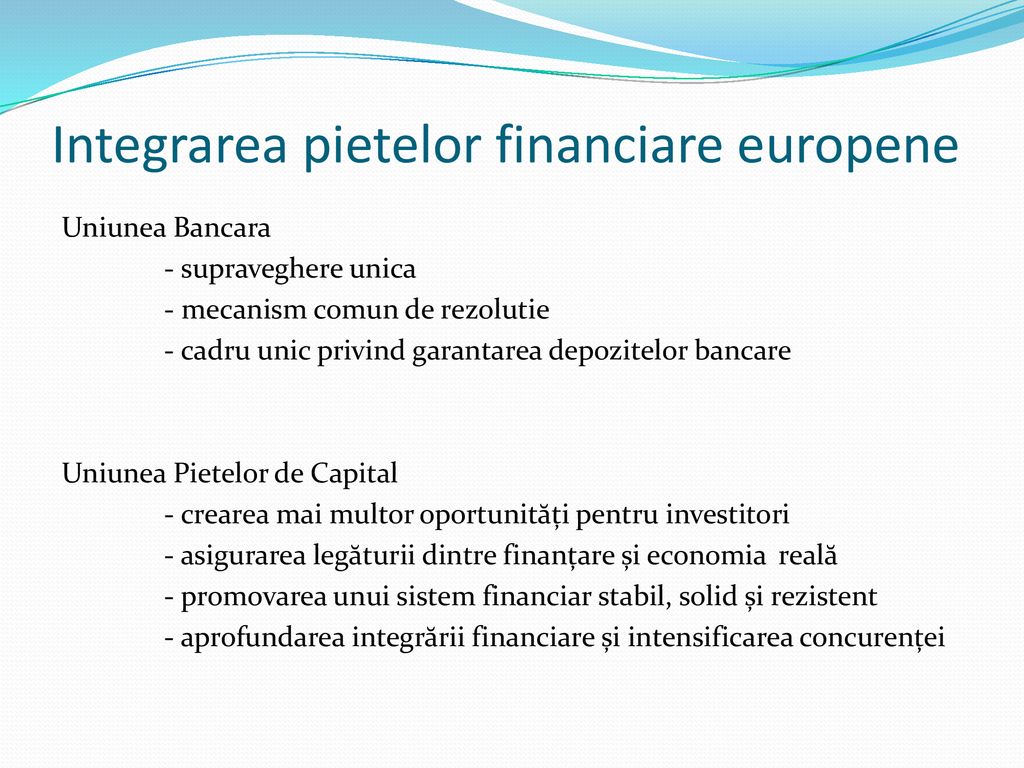 Integrarea pietelor financiare europene